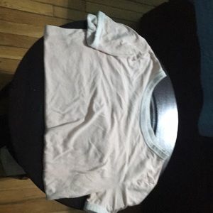 Baby pink H&M ringer tee